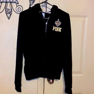 Victorias Secret Pink New Orleans Saints Hoodie Jacket